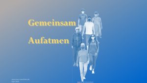 Verschiedene Menschen, die alle einen Mund-Nasen-Schutz tragen.