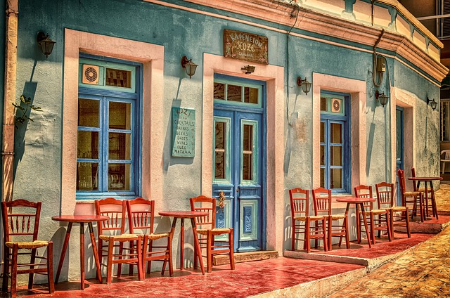 Fassade einer Taverne